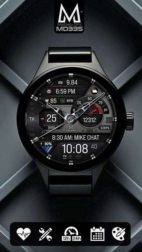 MD335 Hybrid watch faceのおすすめ画像1