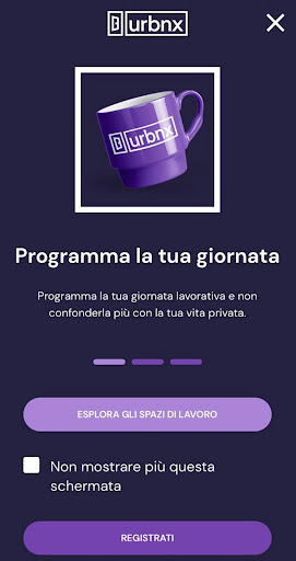 Android application URBNX screenshort