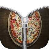 pizza zipper lock icon