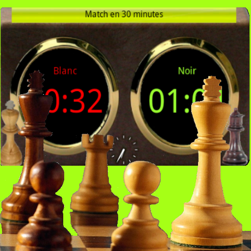 Chronomètre pour jeu d'échecs Noir 