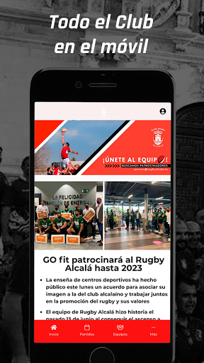 Android application Rugby Alcalá screenshort