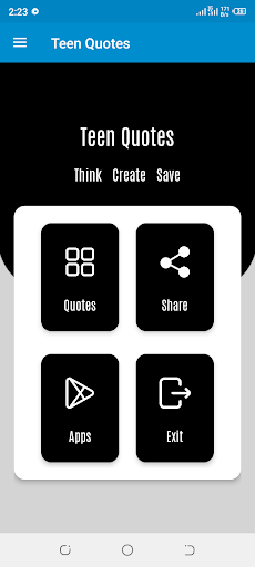 Android application Teen Quotes App screenshort
