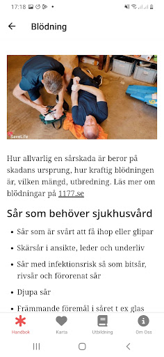 Savelife Första Hjälpen Screen 2