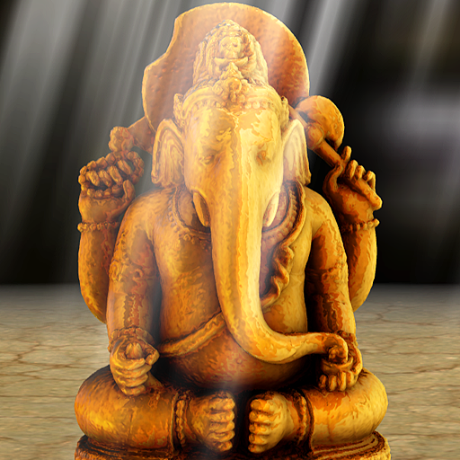 3D Golden Ganesha Wallpaper logo