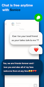 blue soniic Video Call Chat