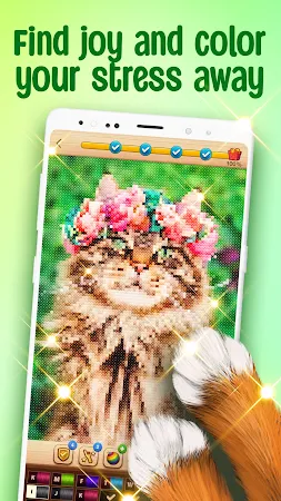 Game screenshot Cross-Stitch: Coloring Book hack