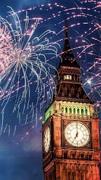 Fireworks New Year London Live Wallpaper
