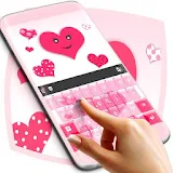 Pink Hearts Keyboard icon