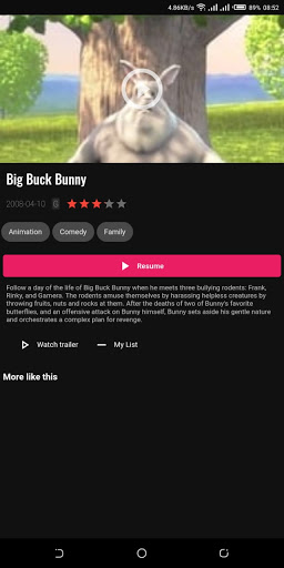 Android application WeCast screenshort