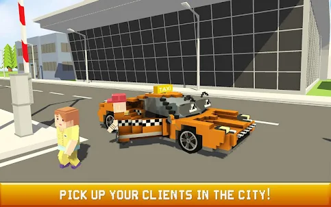 Blocky Taxi Driver: City Rush
