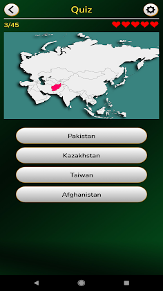 Asia Flags and Maps Quiz - Screenshot 4
