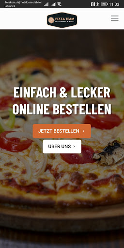 Android application Pizza Team Musterstadt screenshort