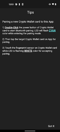 PQI Crypto Wallet Screen 2