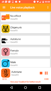 VoiceFX - Voice Changer with voice effects 1.1.8d-google Screenshots 5