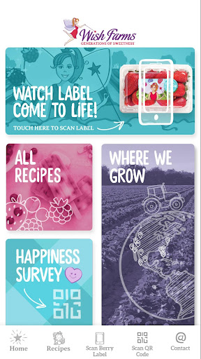Android application Wish Farms screenshort