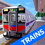Cover Image of Скачать Trains mod for MCPE 1.0 APK