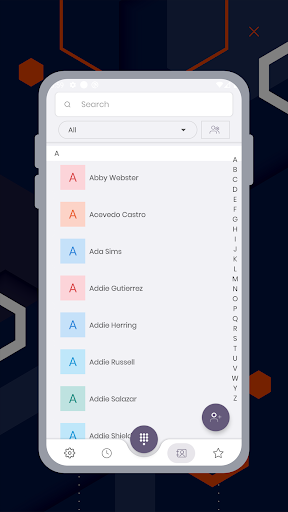 Android application Dial Pad and Calls screenshort