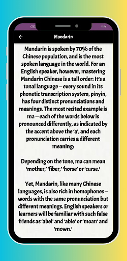 Difficult languages & dialects Screen 2