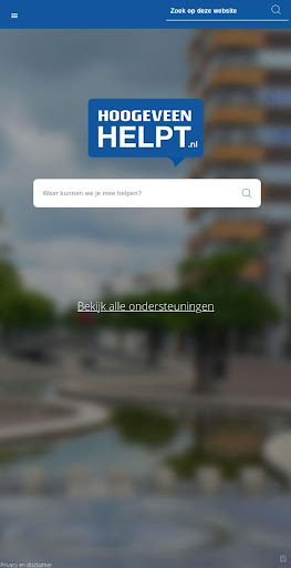 Android application Hoogeveen Helpt screenshort
