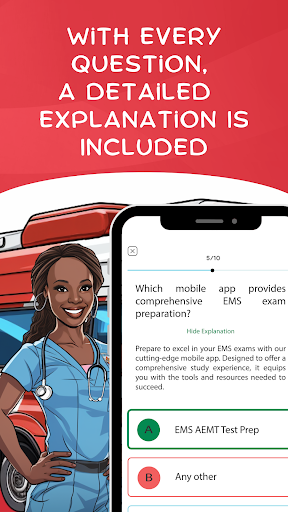 EMS AEMT Exam Test Prep 2024 Screen 3