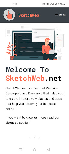 Android application Sketchweb - WordPress & SEO screenshort