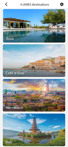 Android application #JAMES screenshort