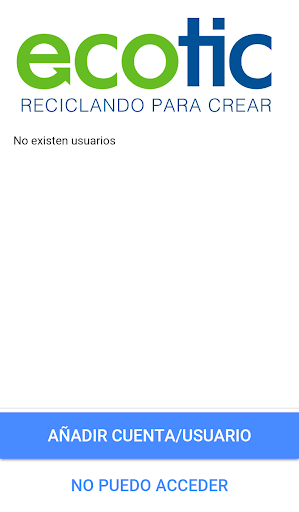 Android application ECOTIC Trazabilidad screenshort