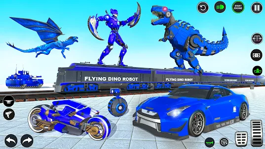 Dino Transform Robot Games
