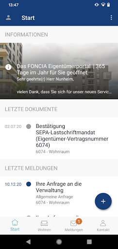 Android application Meine FONCIA screenshort