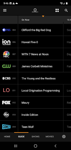 Screenshot of InfinityLink TV