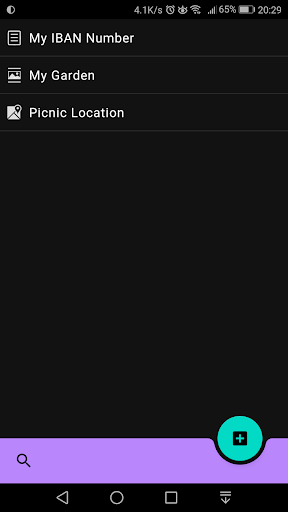 Android application Xi Simply Notes screenshort