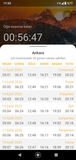 Diyanet Namaz Vaktim Screen 3