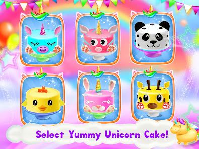 Captura de Pantalla 19 Juegos de pastel de unicornio android