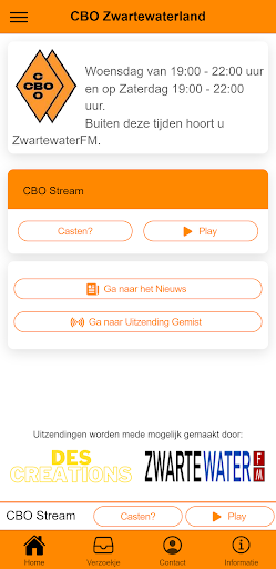 Android application CBO Zwartewaterland screenshort