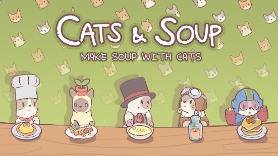 Cats & Soup - Tangkapan layar Game idle yang lucu