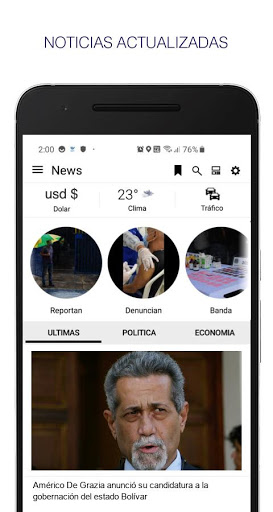 News Venezuela. Noticias y Per Screen 2