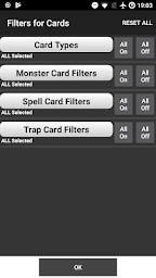 Database for Yugioh Cards