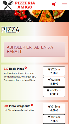 Pizzeria Amigo Heroldstatt Screen 3