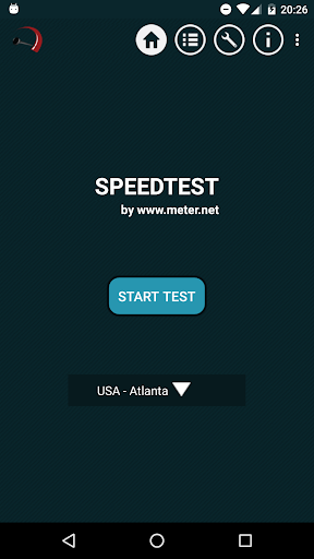 Android application Speed test by Meter.Net (legac screenshort