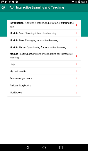 Android application iAct screenshort