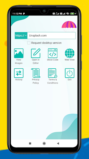Android application HTML Inspector and code editor screenshort