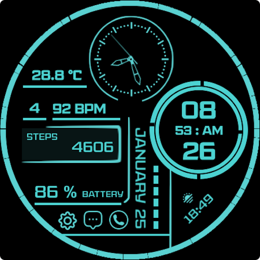 Cyber Plus Watch Face Logo