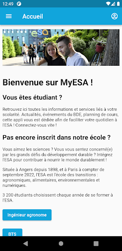 MyESA Screen 2