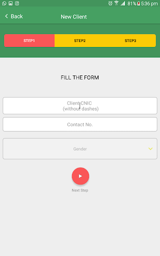 Franchising Application PWD Screen 3