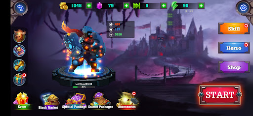 Android application Blue Warrior screenshort