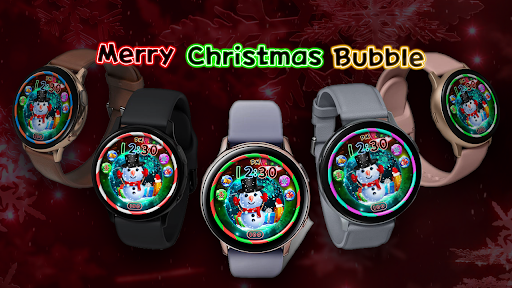 Merry Christmas Bubble_Watchfa Screen 3