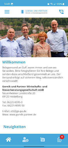 Android application Gornik und Partner screenshort