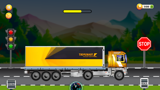 kids Cargo Truck Driving Game