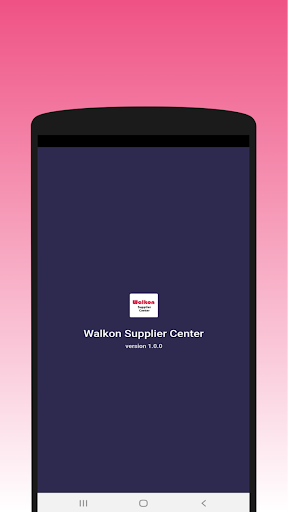 Android application Walkon Supplier Center screenshort