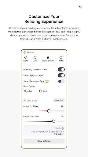 Android application The Clear Quran screenshort